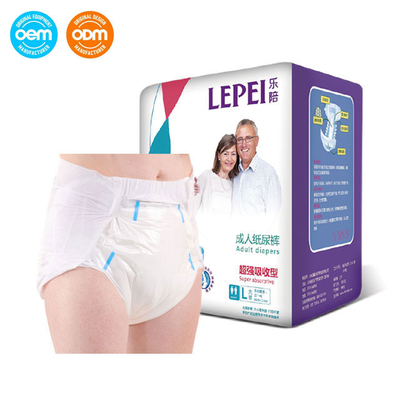 Un bon prix. Diffusion rapide de liquide pour incontinence à usage unique pour adultes couche extra absorbant en ligne