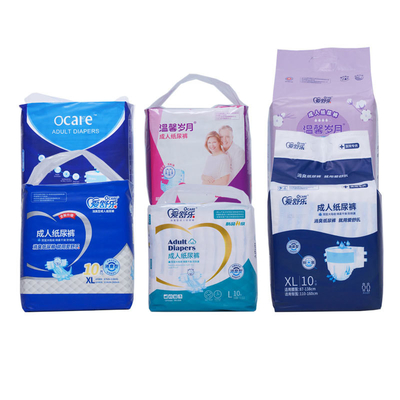 Harga yang bagus Kain Non Woven Penggunaan malam dewasa Pakaian dalam sekali pakai inkontinensia Popok dengan tab on line