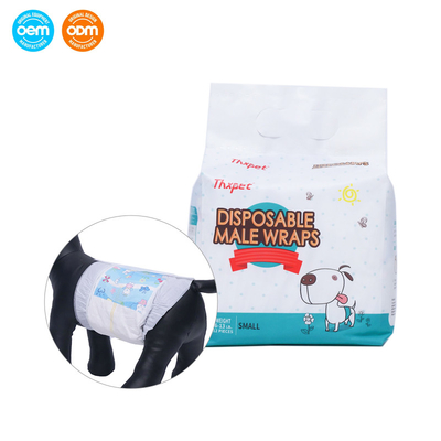 Good price Plain Woven Disposable Puppy Diapers Leak Proof Disposable Cat Nappies OEM Packing online