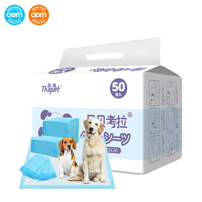 quality Extra Large Disposable Mats For Dogs , Cat Puppy Train Pads Multi Layered Construction factory