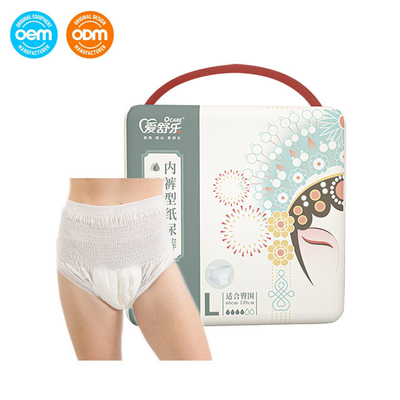 Good price M 800x650mm Pull Up Disposable Pants , Hypoallergenic Disposable Briefs For Incontinence online